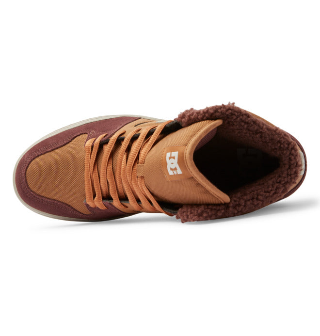 DC Men's Macteca 4 Hi WR Shoes - Brown/Brown/White