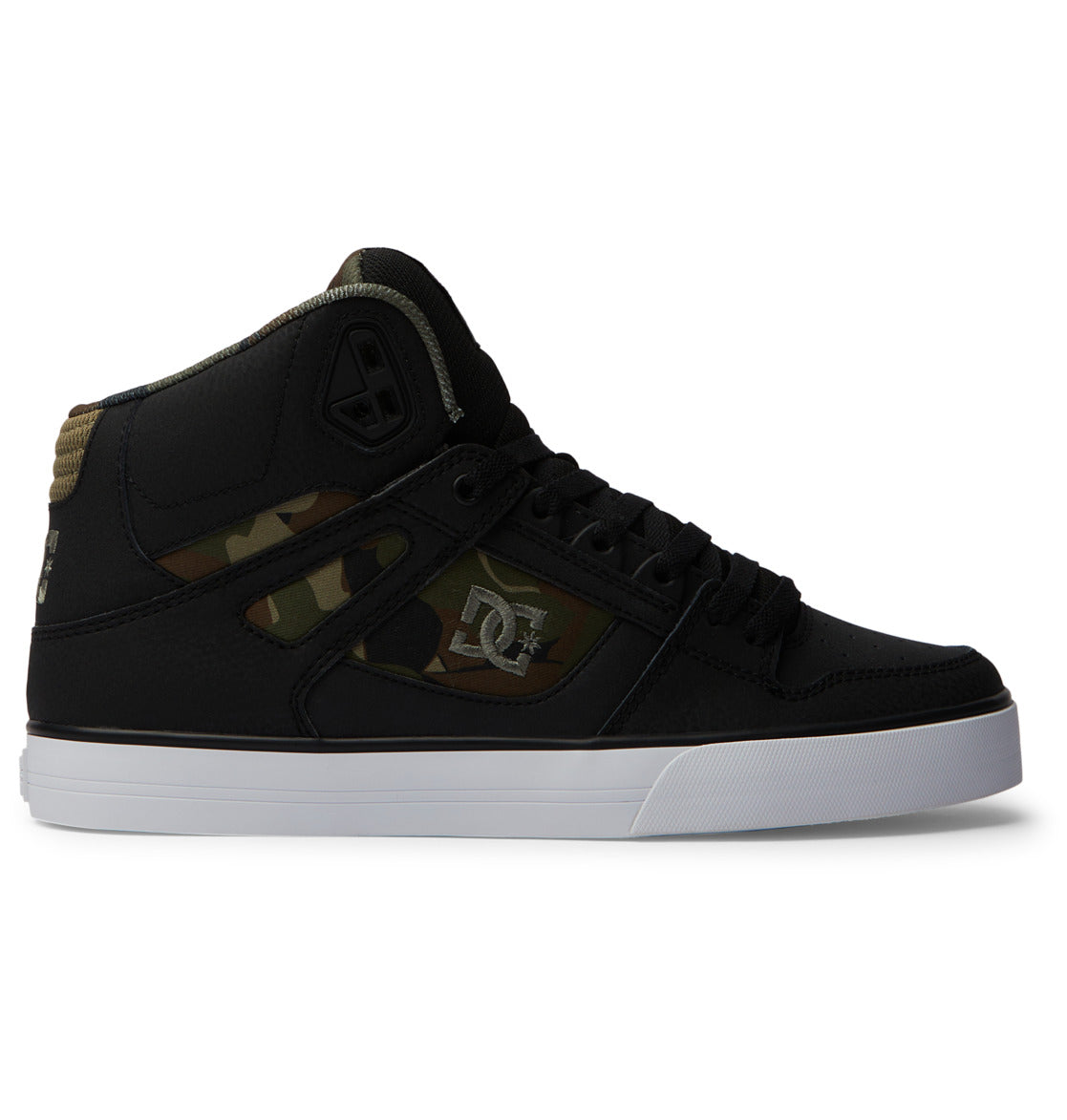 DC Men's Pure High-Top WC Shoes - Black/Black/Green