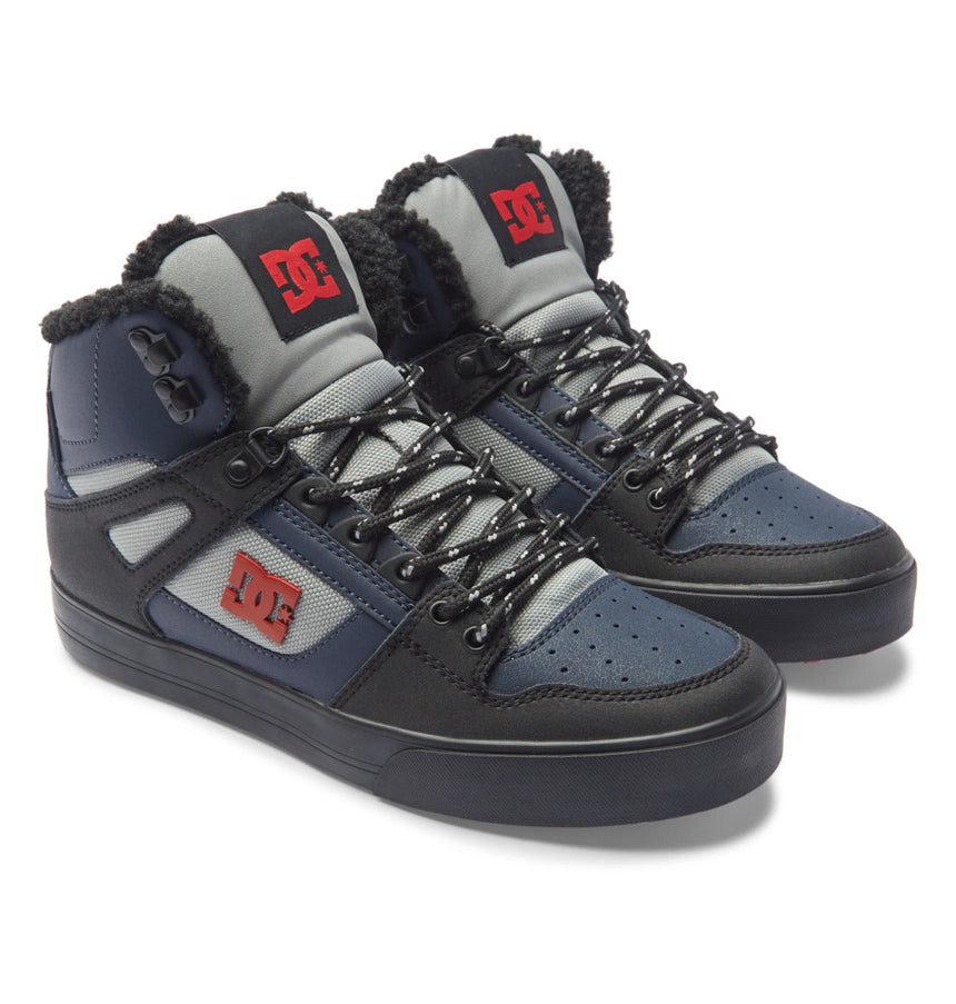 DC Men's Pure High-Top WC Winter Shoes - Navy/Black