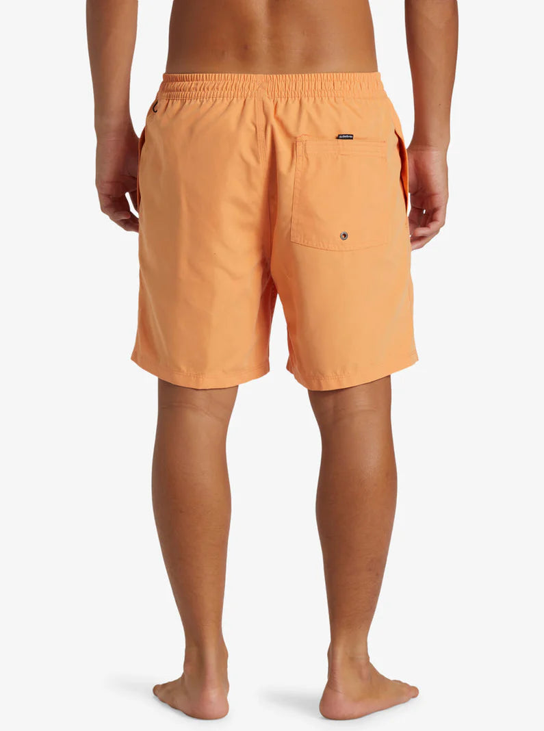 Quiksilver Quiksilver Men's Everyday Solid Volley 17" Marine Blue S Mens Elastic Swim Trunks