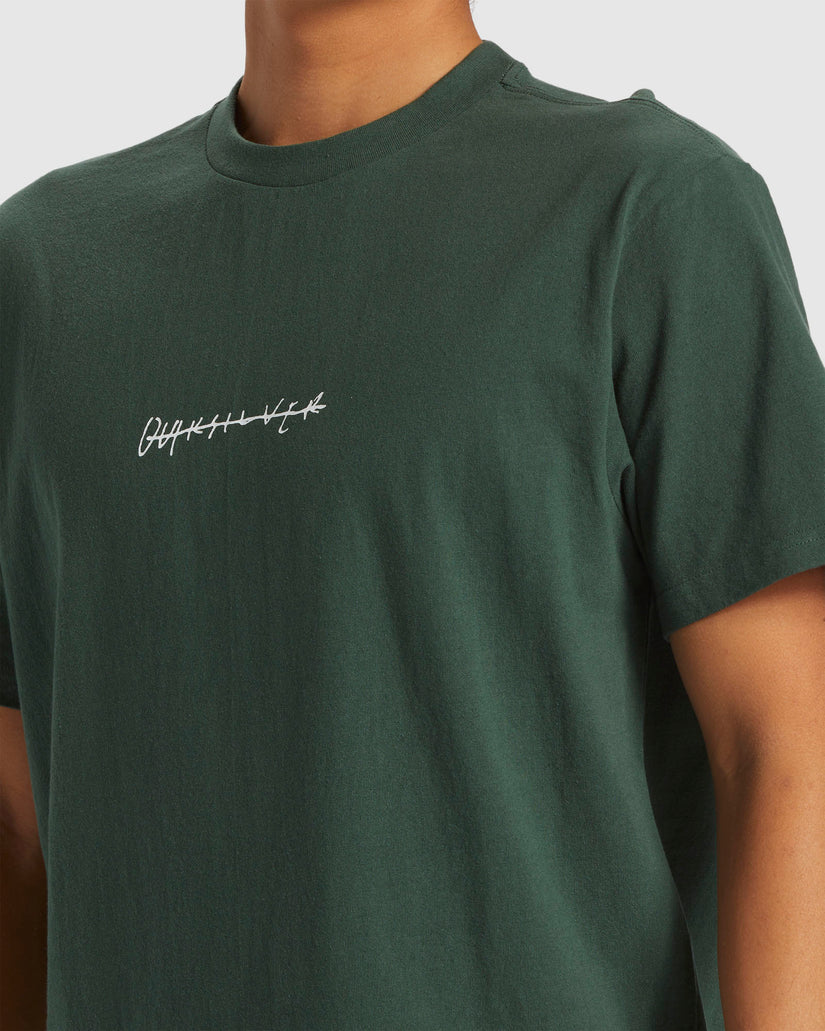 Quiksilver Quiksilver Men's Rushed Logo DNA Shirt Forest S Mens T-Shirts