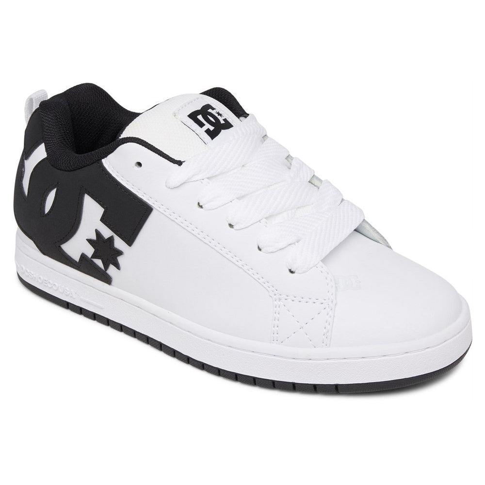 DC DC Men's Court Graffik Shoes - White/Black/Black White/Black/Black 10 Mens Skate Shoes 6 to 18