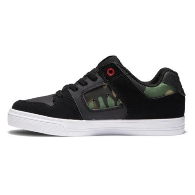 DC Pure Elastic Boys Shoes - Black/Camo
