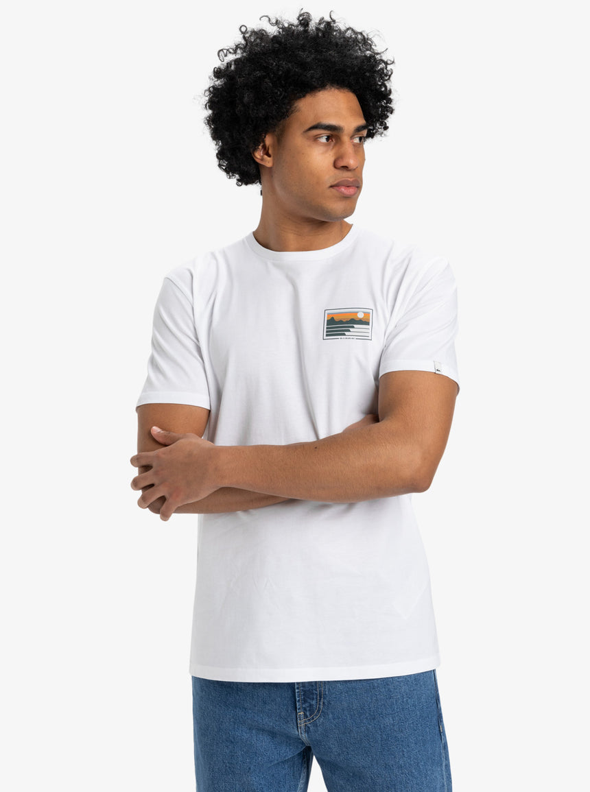 Quiksilver Quiksilver Men's Land And Sea MTO Tee White S Mens T-Shirts