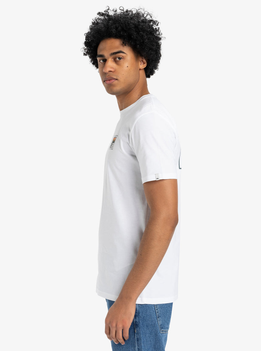 Quiksilver Quiksilver Men's Land And Sea MTO Tee White S Mens T-Shirts