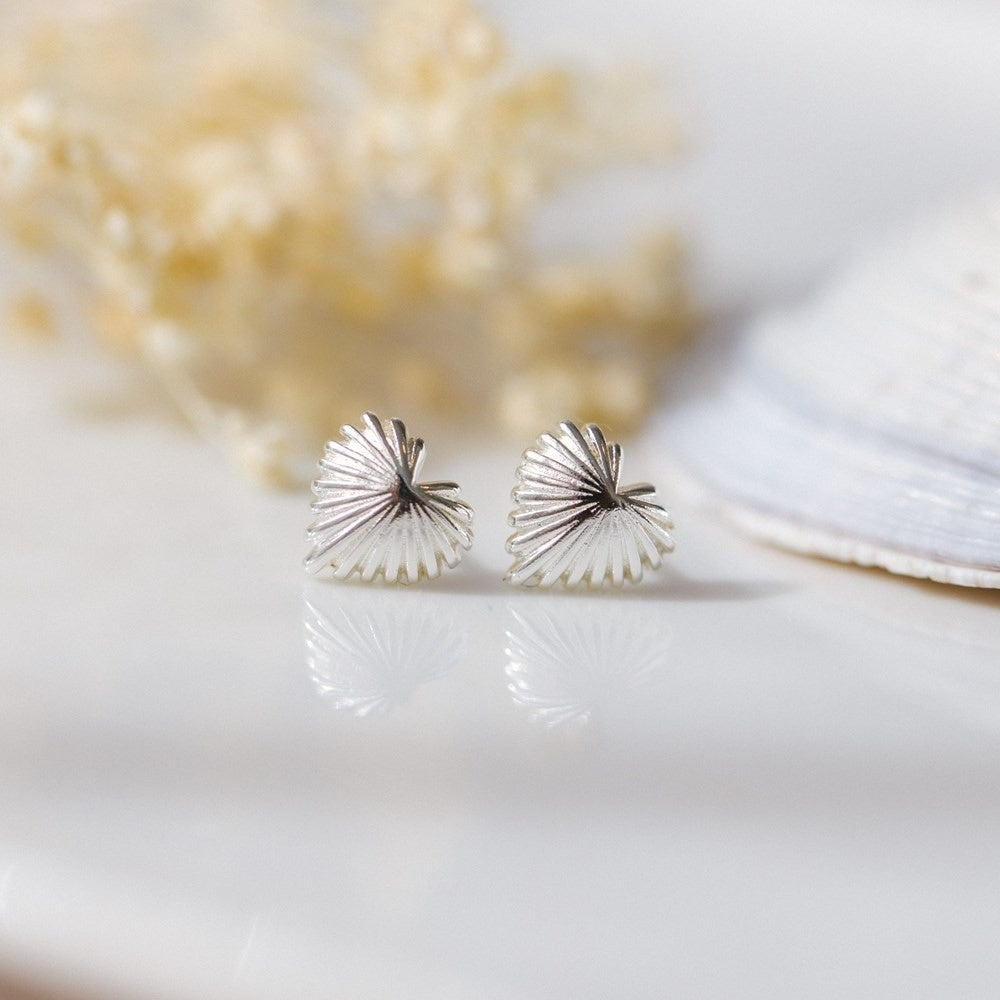 Glee Seashell Heart Studs