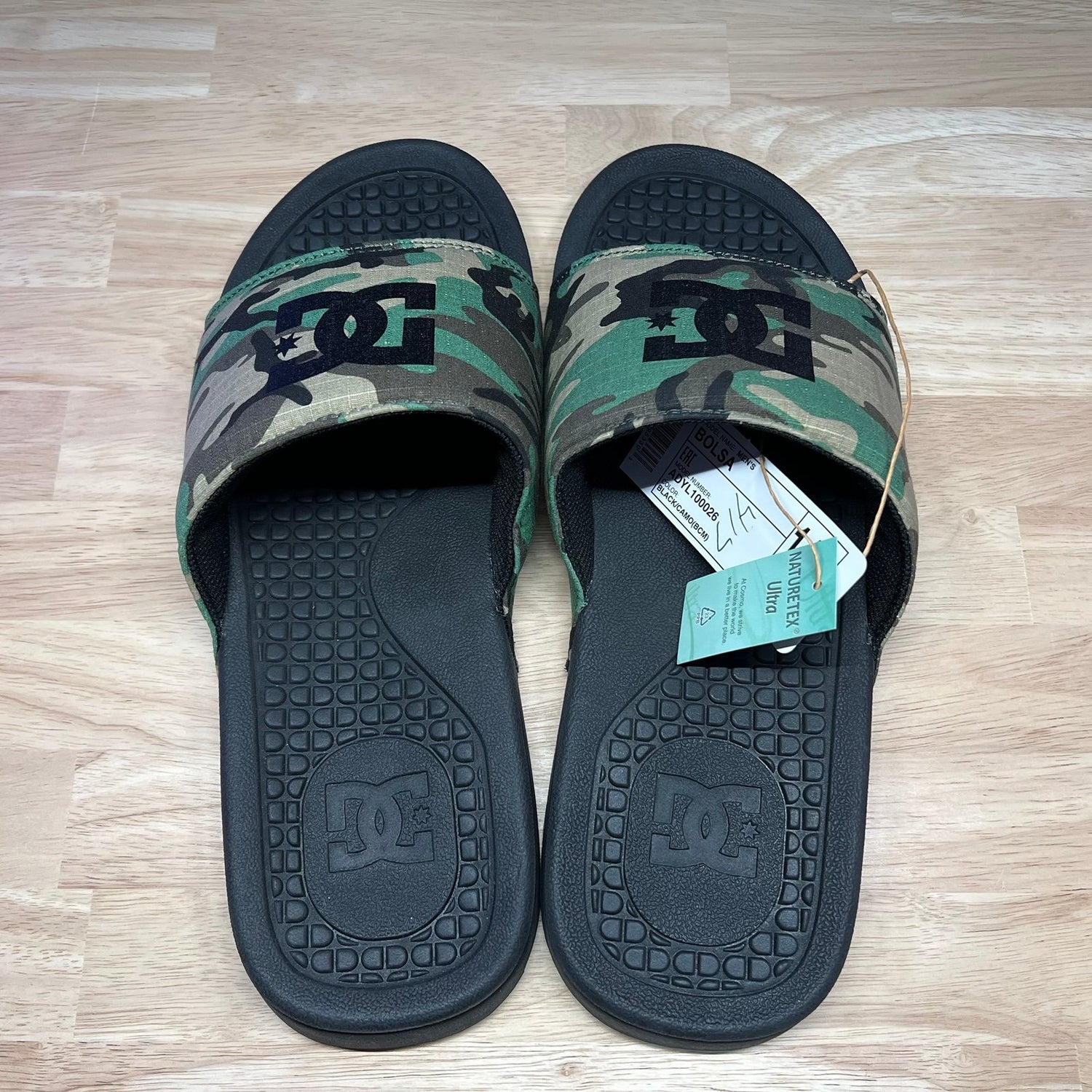 DC Bolsa Mens Flip Flops -Black/Camo