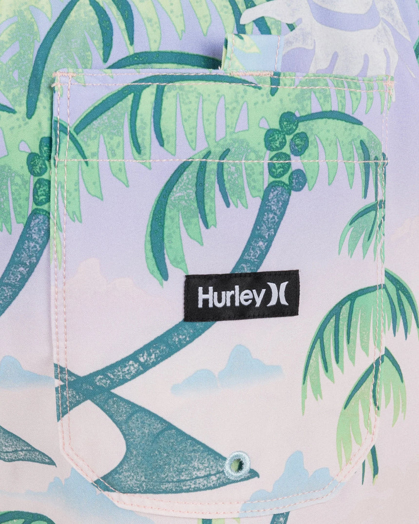 Hurley Hurley Men's Cannonball Volley 17" Shorts Candy Pink S Mens Elastic Swim Trunks