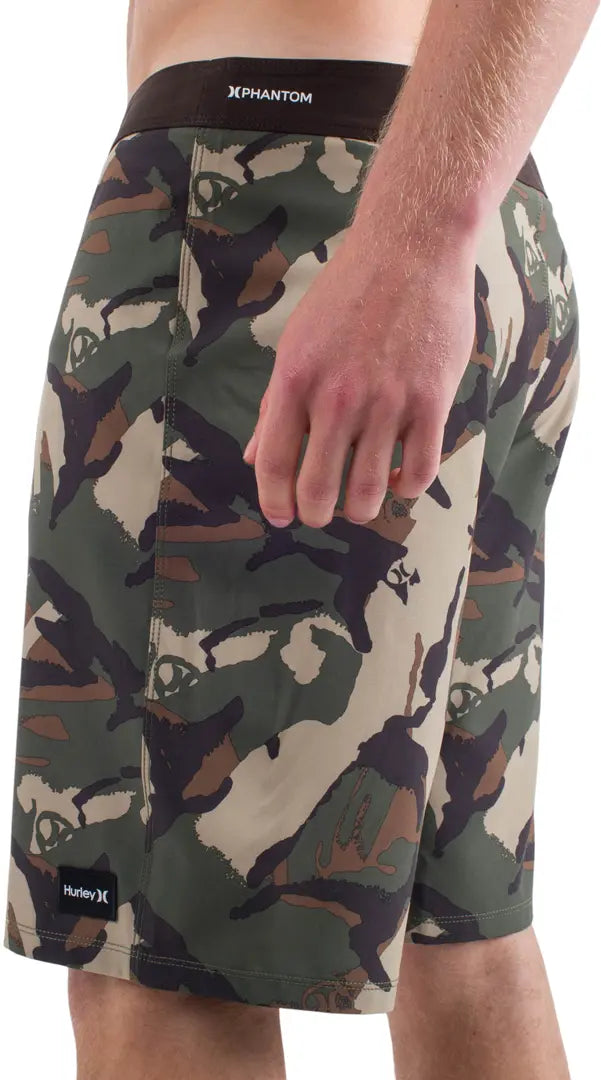 Hurley Hurley Men's Phantom Eco Weekender Cargo 20" Shorts Olive 2 32 Mens Board Shorts