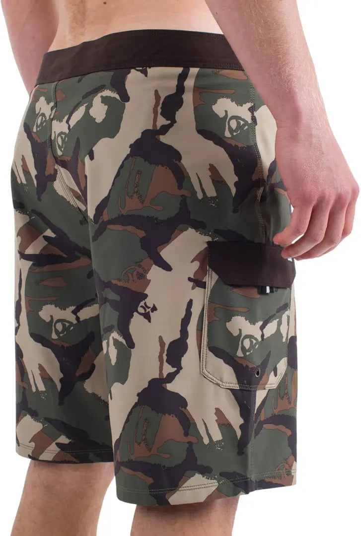 Hurley Hurley Men's Phantom Eco Weekender Cargo 20" Shorts Olive 2 32 Mens Board Shorts