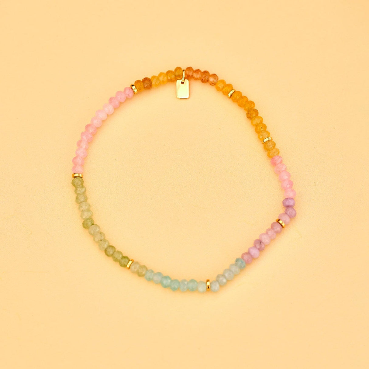 Pura Vida Ombre Rainbow Stretch Anklet - view 2