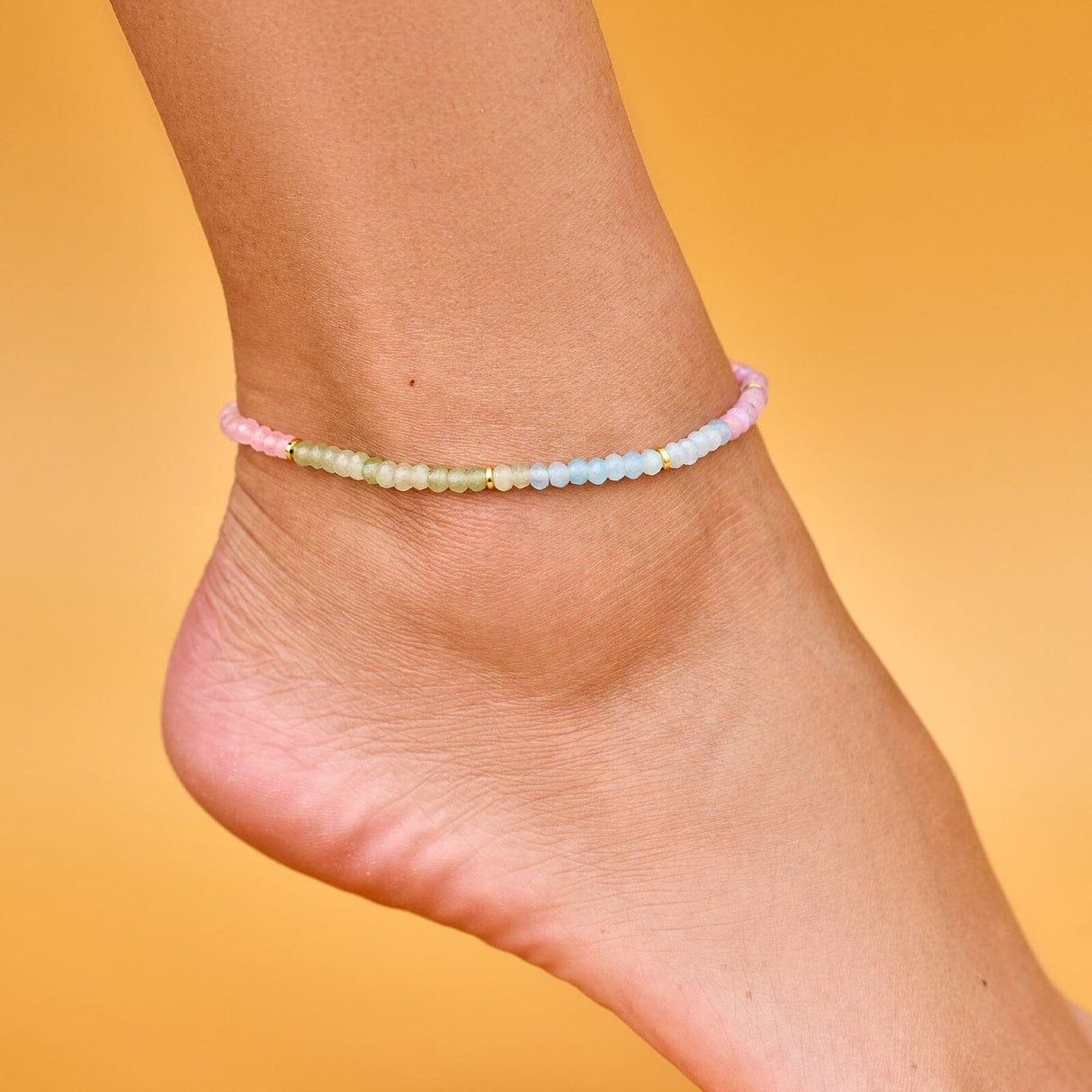 Pura Vida Ombre Rainbow Stretch Anklet - view 3