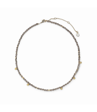 Pura Vida Smokey Quartz Beaded String Bracelet