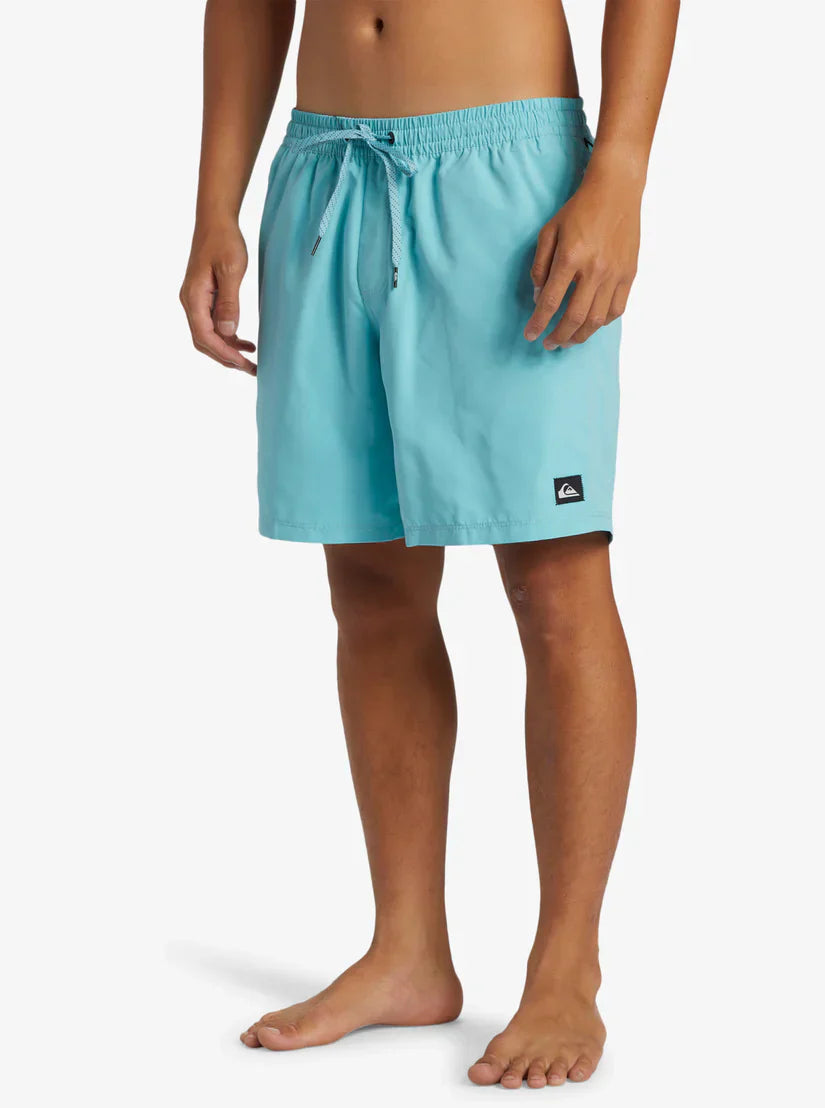 Quiksilver Quiksilver Men's Everyday Solid Volley 17" Marine Blue S Mens Elastic Swim Trunks