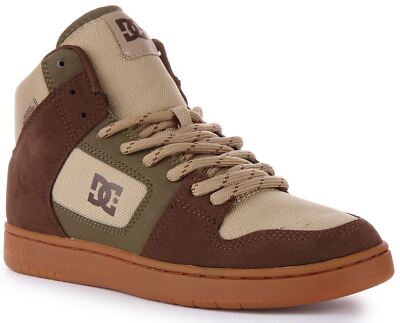 DC Men's Macteca 4 Hi WR Shoes - Brown/Brown/White
