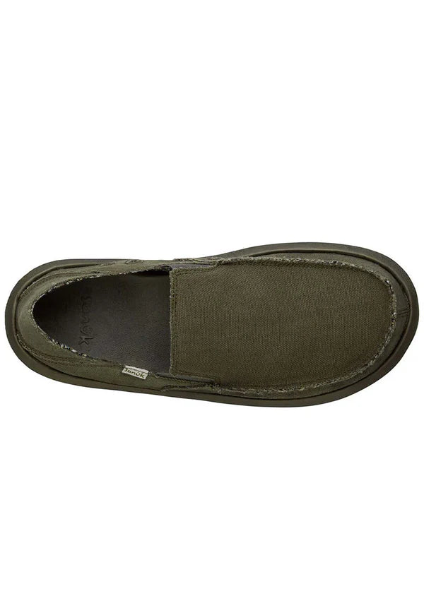 Sanuk Sanuk Men's Donny Hemp - Army Army 10 Mens Shoes 6 to 18