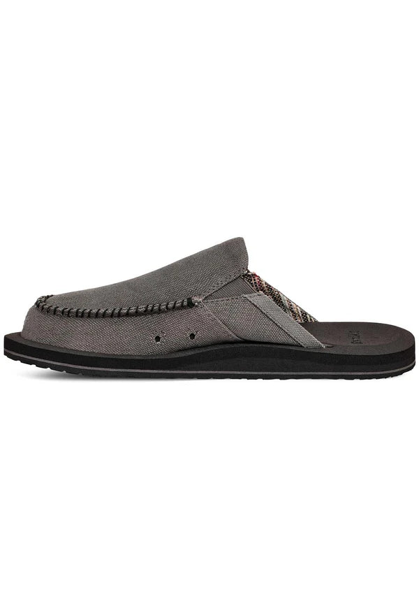 Sanuk Sanuk Men's You Got My Back Hemp - Dark Grey Dark Grey 10 Mens Slip On Shoes 6 to 18