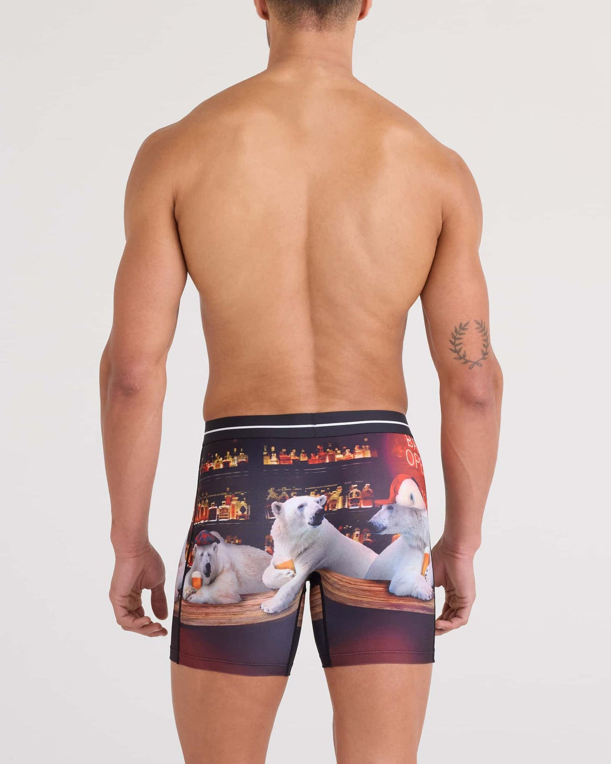 Saxx Saxx Volt Breathable Mesh Boxer Brief - DA BEARS-MULTI DA BEARS-MULTI M Mens Boxer Brief Underwear