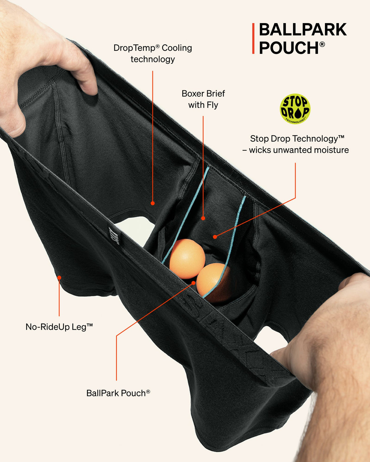 Boxer rafraîchissant en coton Saxx pour homme - Camouflage galet-graphite