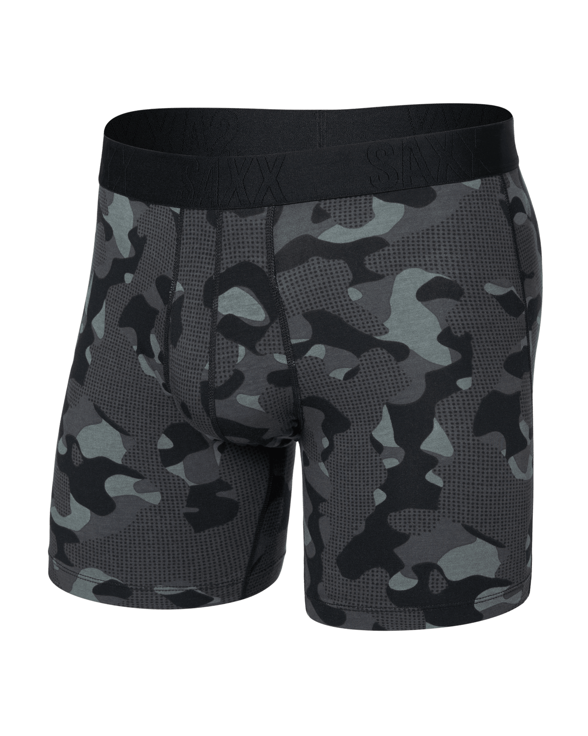 Boxer rafraîchissant en coton Saxx pour homme - Camouflage galet-graphite
