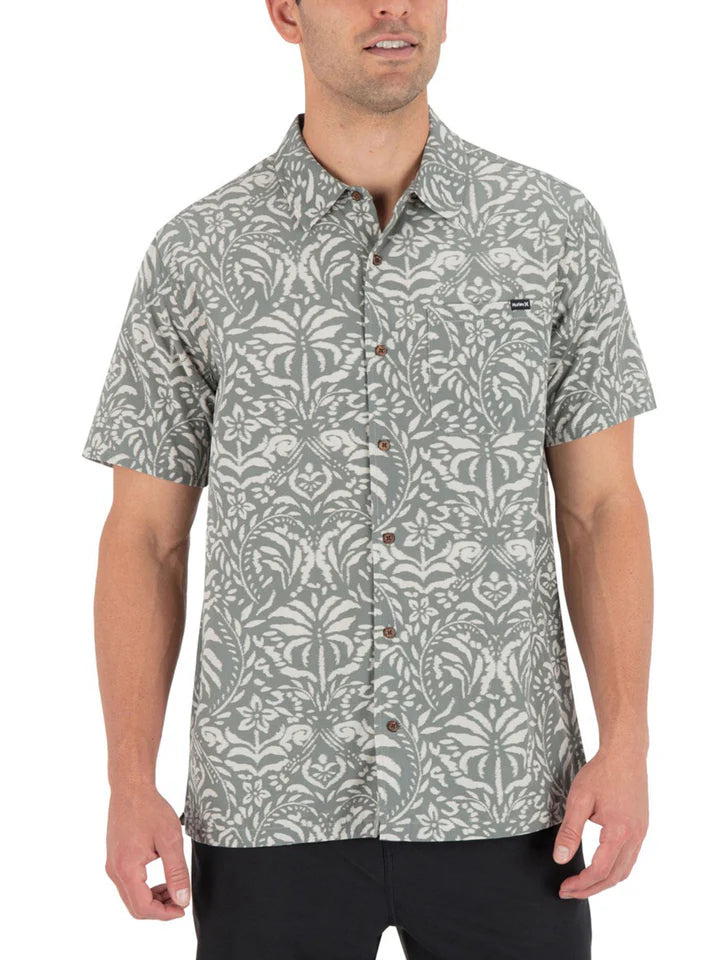 Hurley Hurley Men's Rincon Aero SS Great White M Mens Button Up Short Sleeve Shirts
