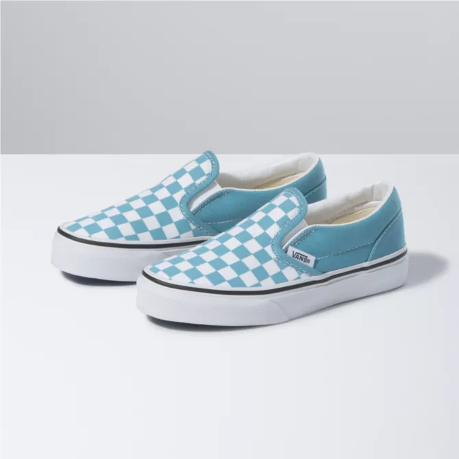 Van Checkerboard Slip On Youth Skate Shoes