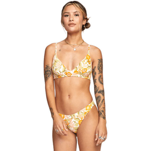 RVCA Avant Gardner High Tri Bikini Tops