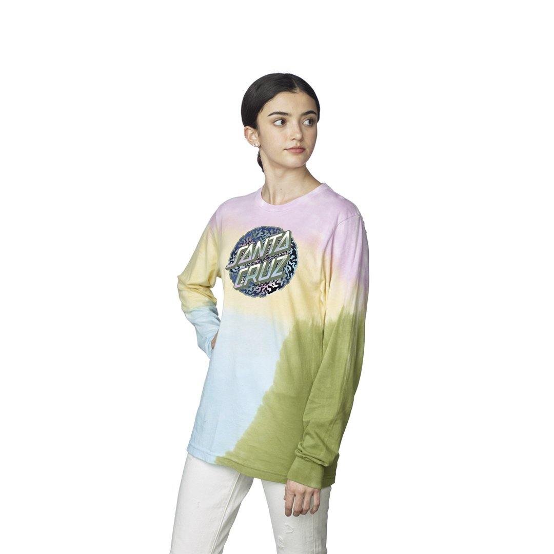 Santa Cruz Relaxed Tee Obscure Dot Womens Long Sleeve Tee
