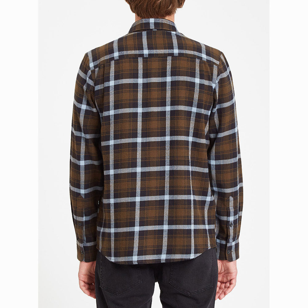Volcom Mens Caden Plaid Long Sleeve Shirt