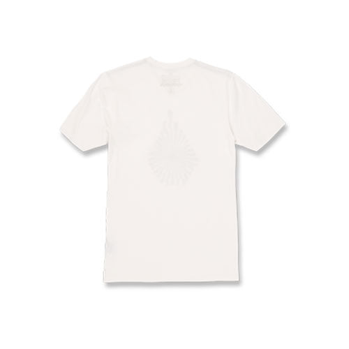 Men's Volcom Vibey Stone Fifty Short Sleeve Tee in White.