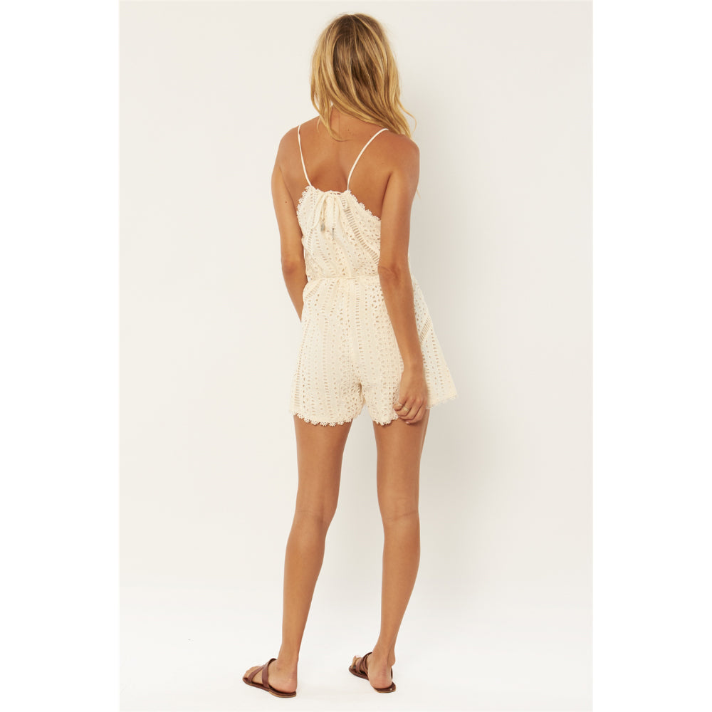 Amuse Society Womens Tina Woven Romper