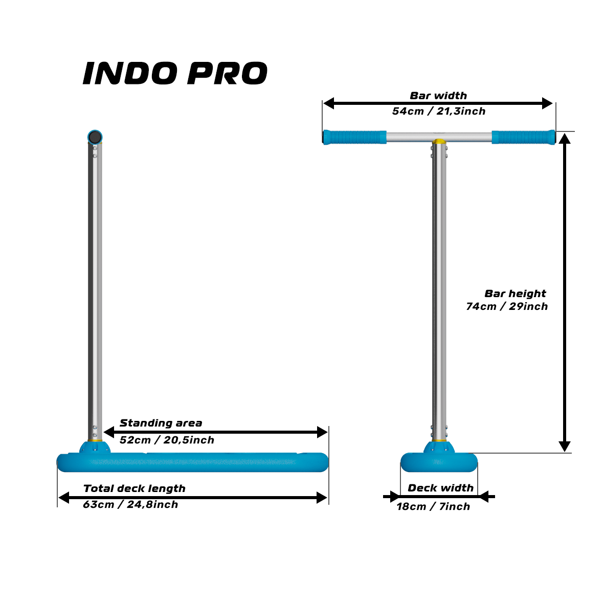 INDO PRO - Trottinette trampoline