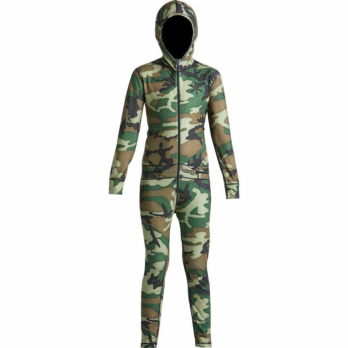 ab20knj1-cam Airblaster Youth Ninja Suit camo front