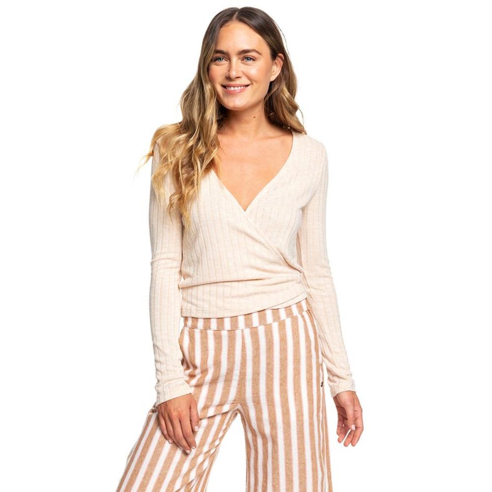 ERJKT03555-TENH, METRO HEATHER, LIGHT PINK, CLOUDY DAYS TOP, ROXY, WOMENS FASHION TOPS, FALL 2019