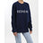 Brunette the Label, Redhead Crew Sweatshirt, Womens Sweatshirts, Navy, BTLF022