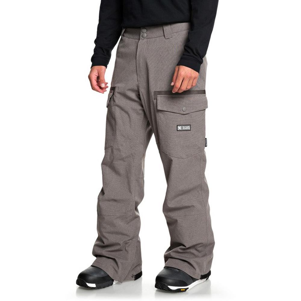 edytp03045-clm0 DC Code Mens Snow Pants dark gull gray side1 view