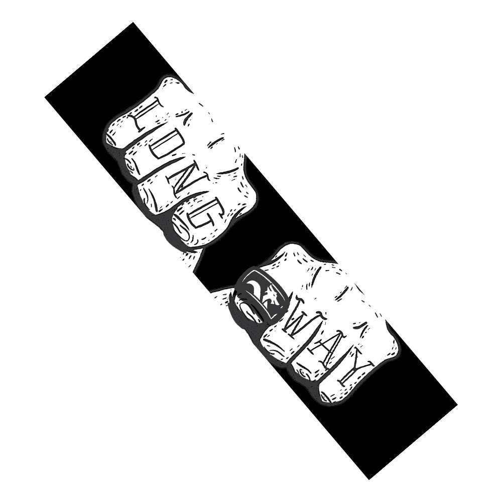 Cinta de agarre Longway Fist en blanco y negro