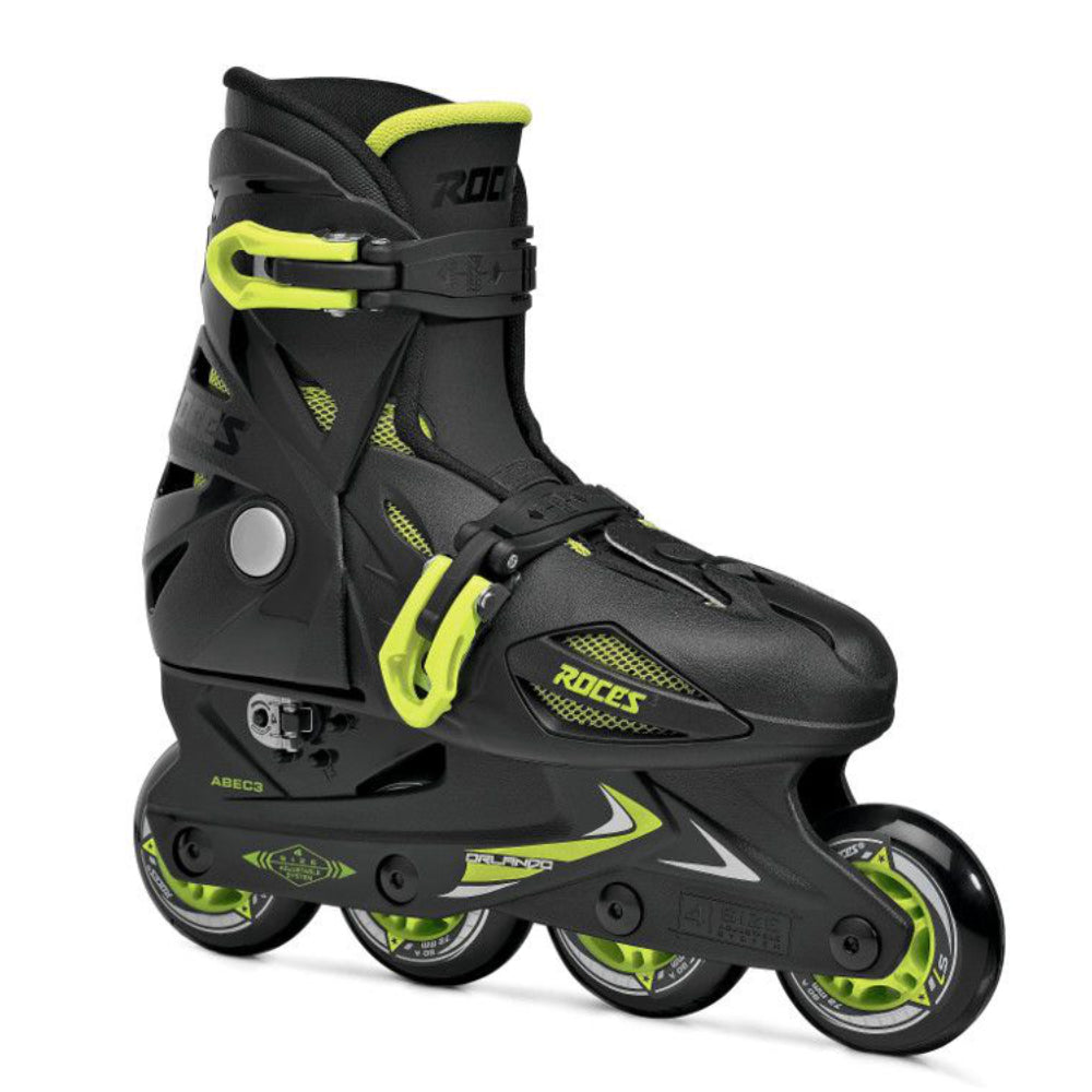 Roces ORLANDO III Noir Citron Vert - Patins à roues alignées