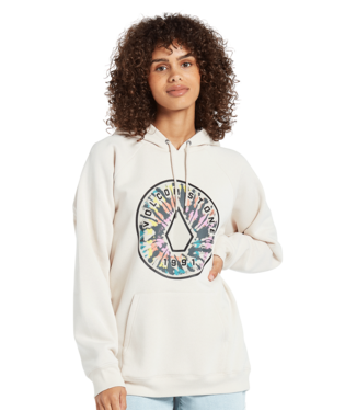 Volcom Women's Truly Stoked Boyfriend Pullover in Bone.