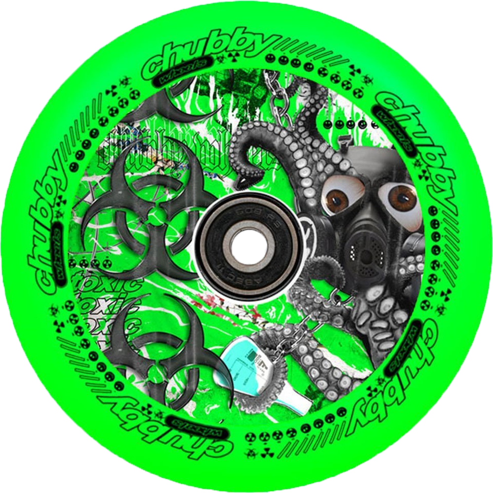 Chubby Lab Neon Green 110mm - Single Wheel