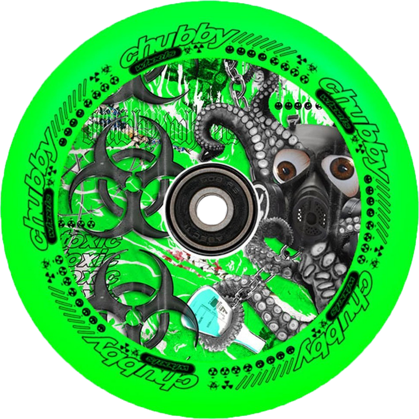 Chubby Lab Neon Green 110mm - Single Wheel