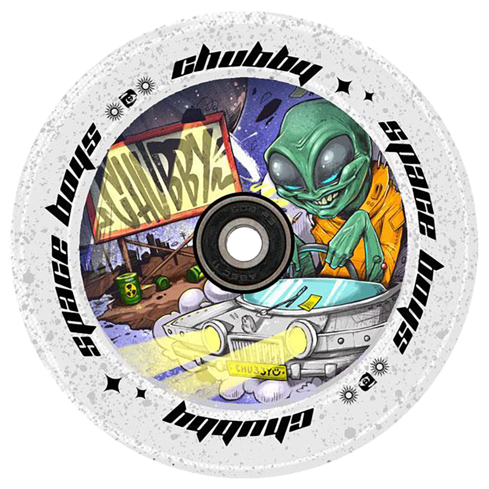 Chubby Spaceboys Alien Clear Glitter - Rueda individual
