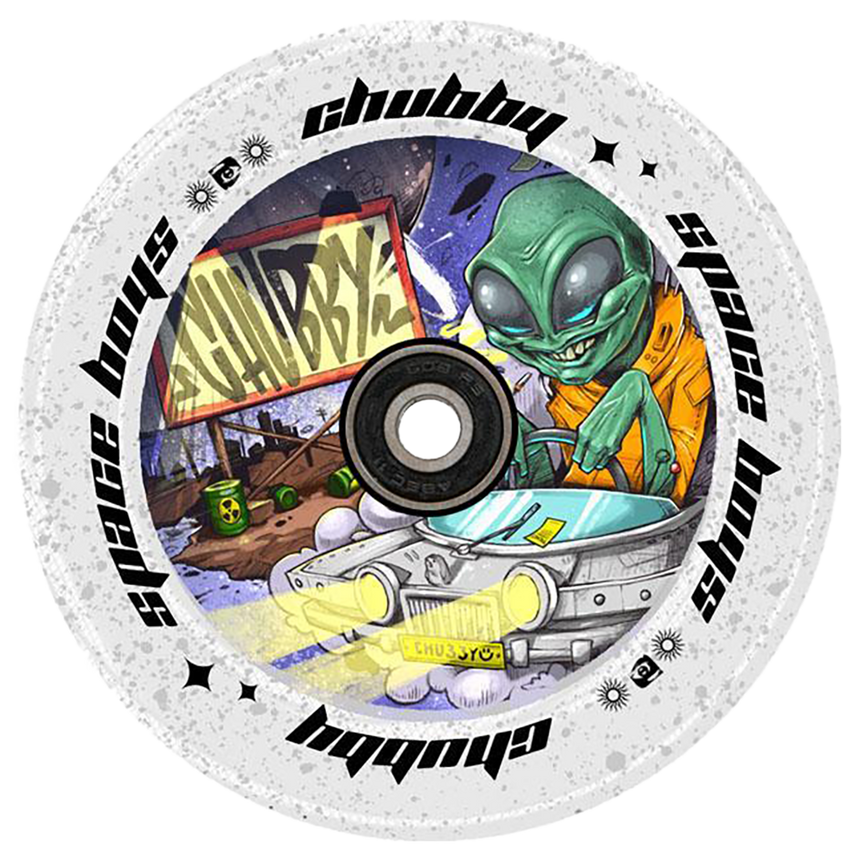 Chubby Spaceboys Alien Clear Glitter - Rueda individual
