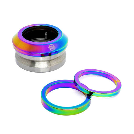 TLC Integrated BMX Headset - Rainbow