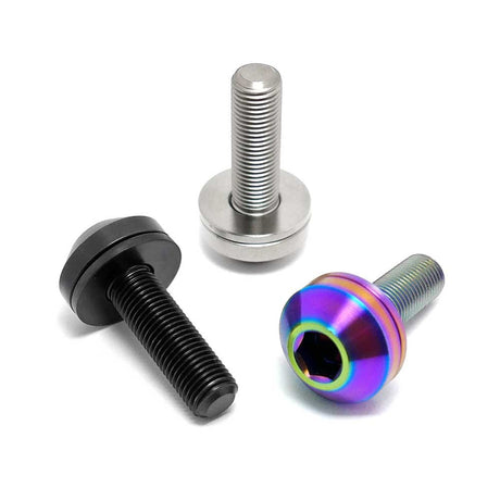 TLC Metric Titanium Hub Bolts - Rainbow - Black - Natural