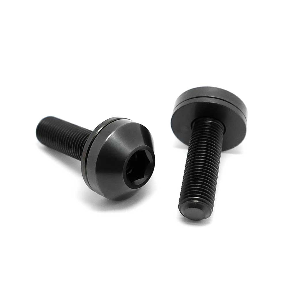 TLC Metric Titanium Hub Bolts - Black