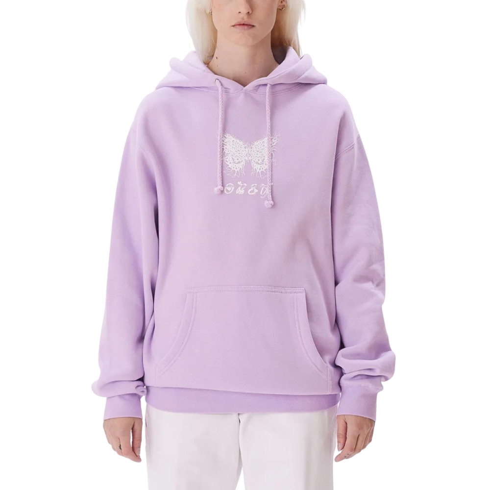 Obey Women's Flaming Butterfly Hood
