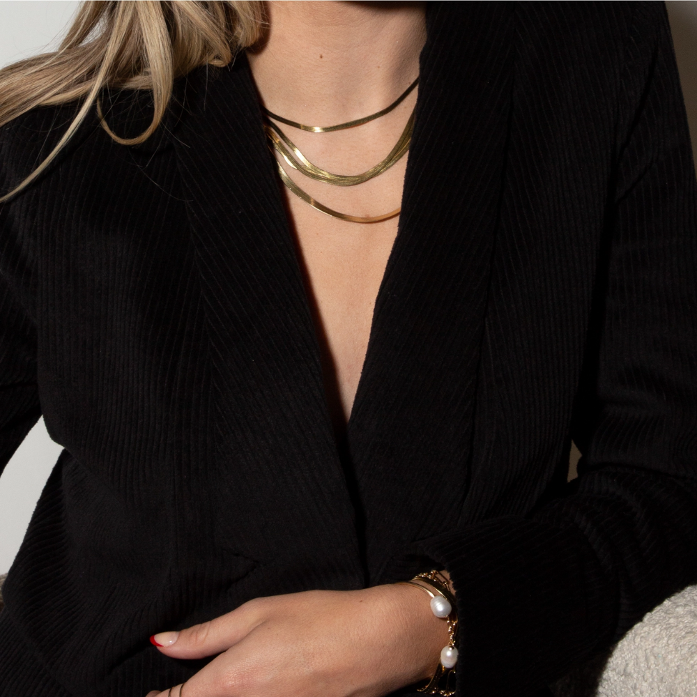 Carden Avenue - Chaîne serpent à chevrons Sienna