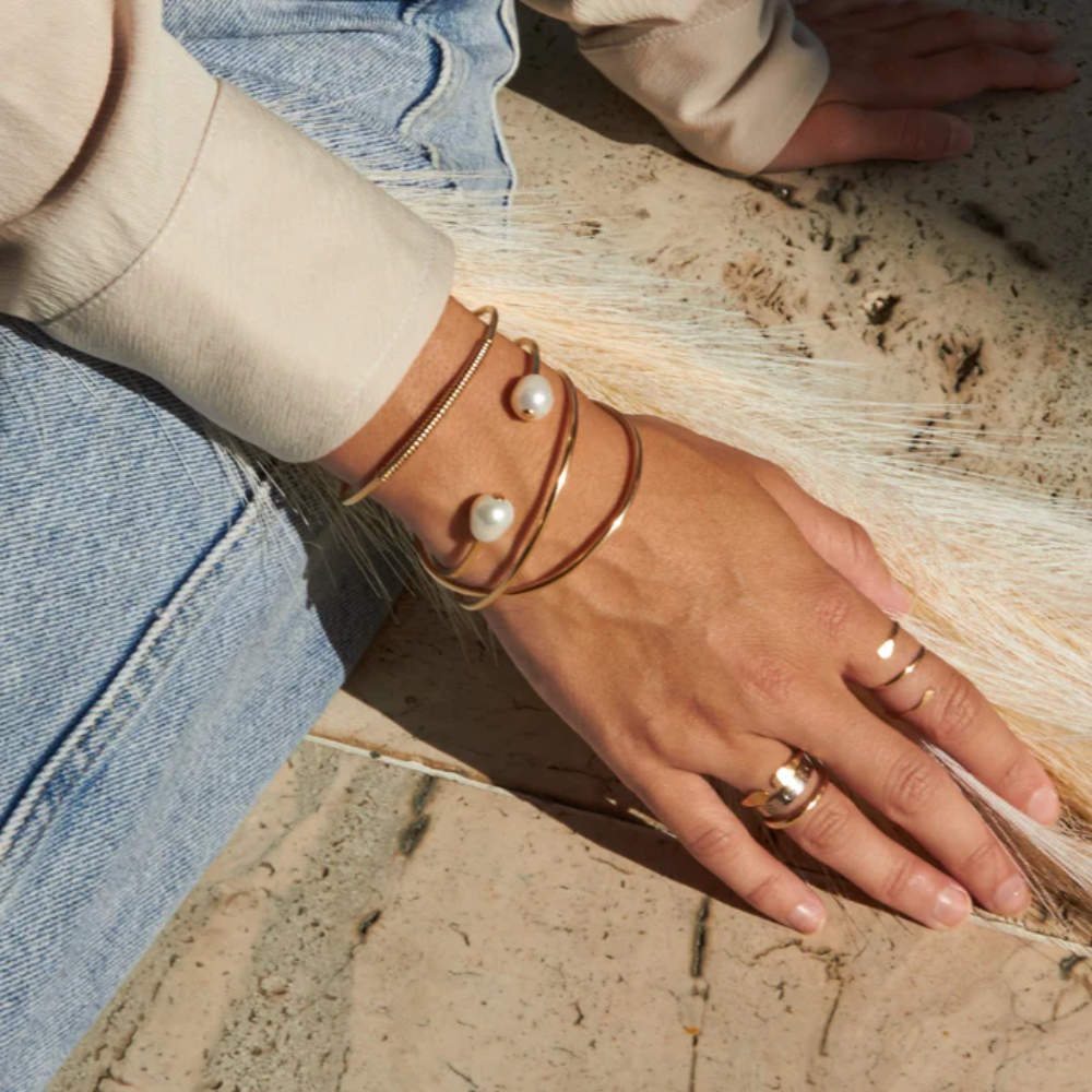 Bracelet manchette en or Carden Avenue Collins