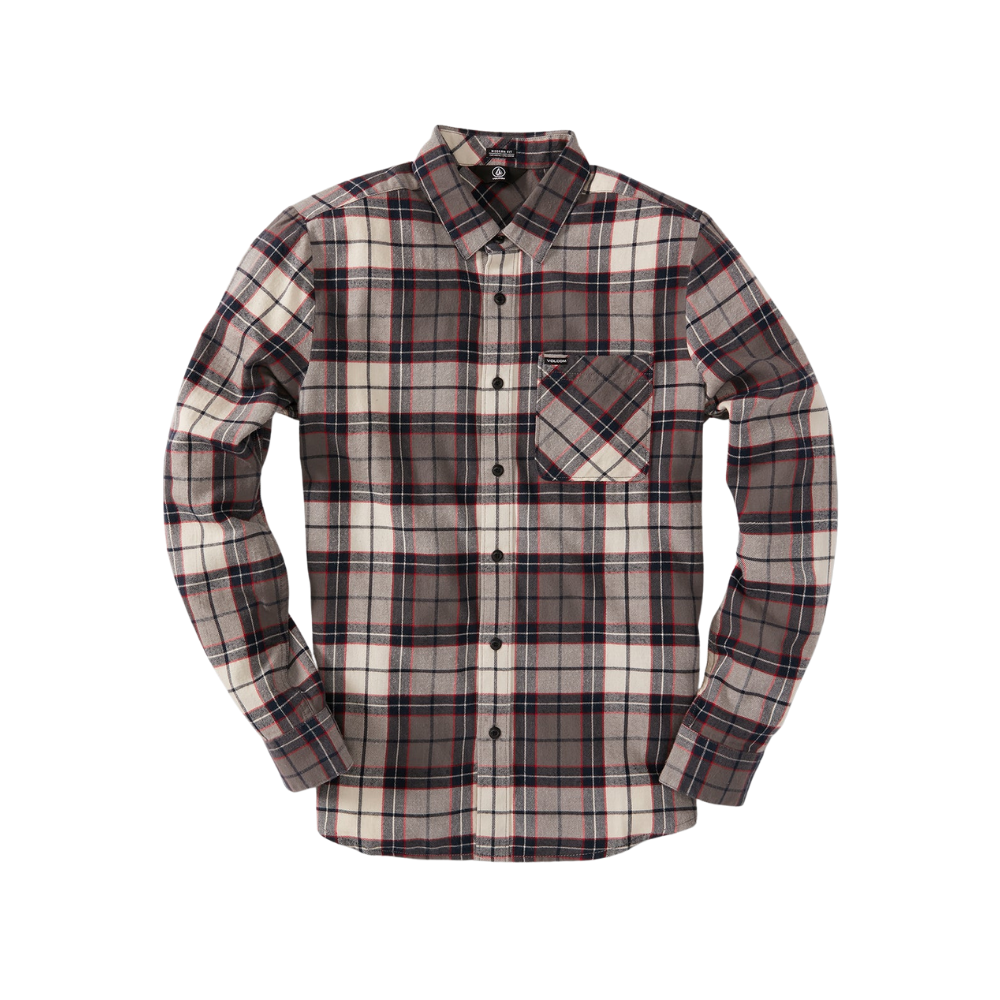 Volcom Mens Caden Plaid Long Sleeve Shirt